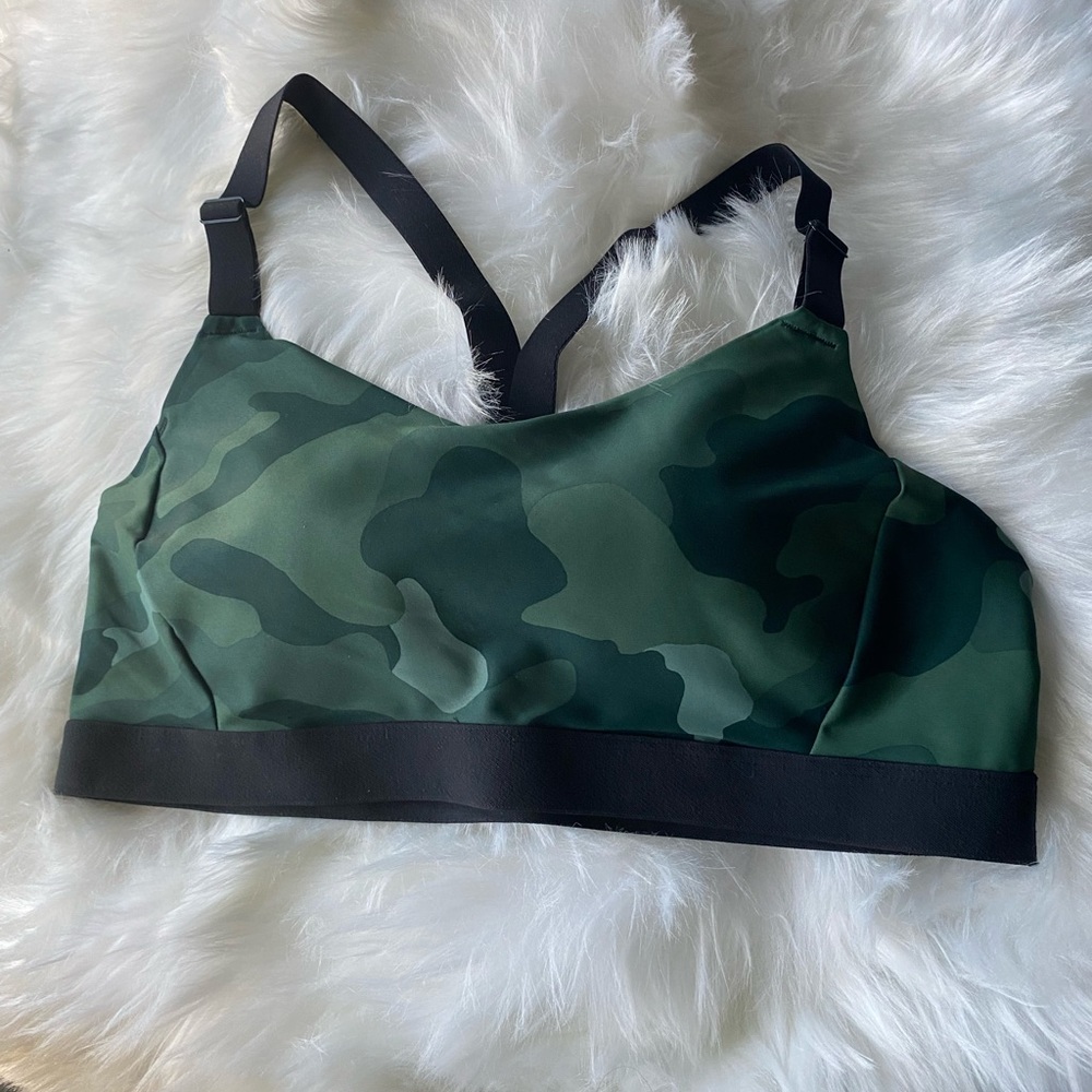 Green Camo Sports Bra